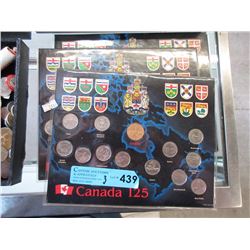3 "Canada 125" Commemorative Coin Sets