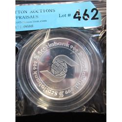 5 Oz. Scotia Bank Motif .999 Silver Round