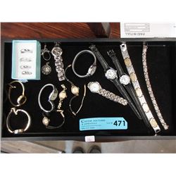Watches, Bracelets and 4 Sterling Silver Rings
