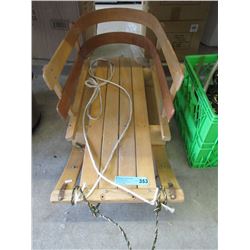 Children's Wood Sled