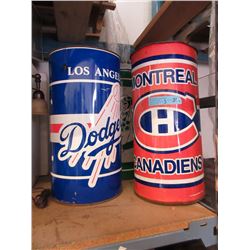 3 Sports Themed 19" Trash Cans