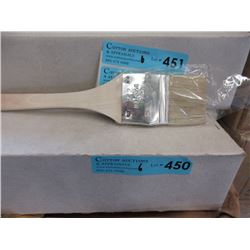 6 Dozen New Long Handled 2-1/2" Angle Brushes