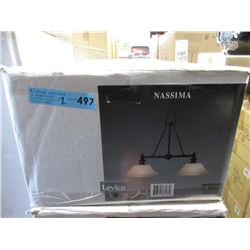 2 New Levico Nassima Double Shade Chandeliers