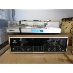 Hitachi Turntable with Toshiba Receiver