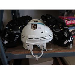 Bauer Hockey Helmet with CCM Gloves - Like New