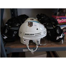 Bauer Hockey Helmet with CCM Gloves - Like New
