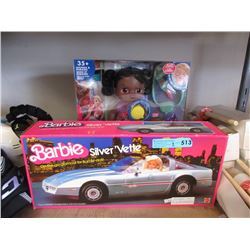 Barbie Silver 'Vette & Baby Alive Doll