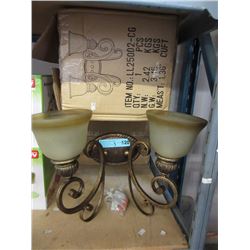 3 New Levico Double Shade Wall Sconces