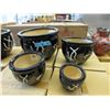 Image 1 : 2 New 4 Piece Sets of Ceramic Plant Pots