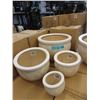 Image 1 : 2 New 4 Piece Sets of Ceramic Plant Pots