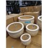 Image 1 : 2 New 4 Piece Sets of Ceramic Plant Pots