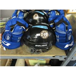 Bauer Hockey Helmet with CCM Gloves - Like New