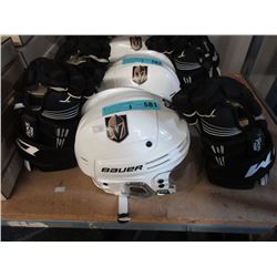 Bauer Hockey Helmet with CCM Gloves - Like New