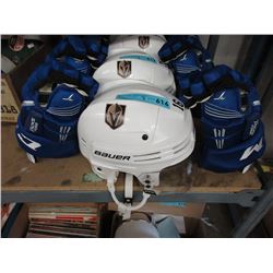 Bauer Hockey Helmet with CCM Gloves - Like New
