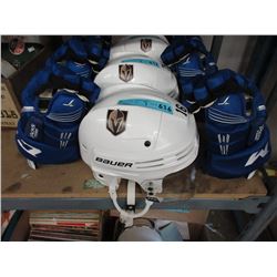 Bauer Hockey Helmet with CCM Gloves - Like New
