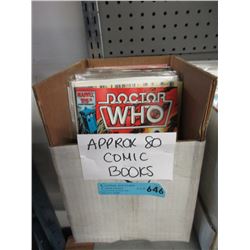 Approximately 80 Comic Books
