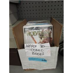 Approximately 80 Comic Books