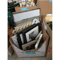 Box of New Picture Frames & More