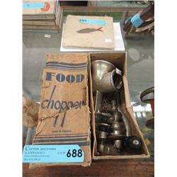 Vintage Food Chopper with Original Box