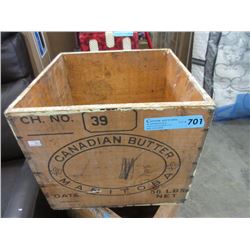 Canadian Wood Butter Crate - Manitoba