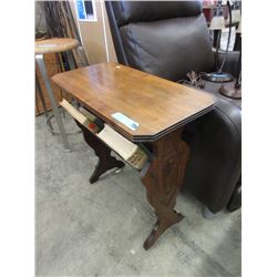 Vintage Magazine Rack/ End Table