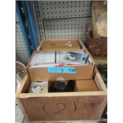 Box of Assorted Hockey Trading Cards