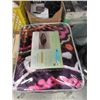 Image 1 : New Queen Size Multi Colour Sherpa Blanket