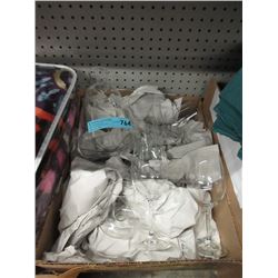 Large Box of Glass Stemware
