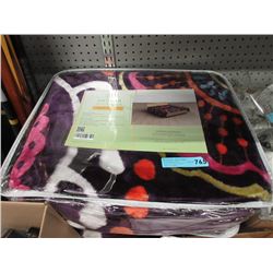 New Queen Size Multi Colour Sherpa Blanket