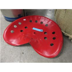 Metal Tractor Seat Painted Red