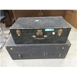 2 Vintage Shipping Trunks