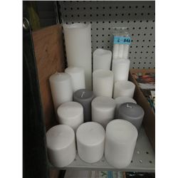 Package of Taper & 13 New Pillar Candles
