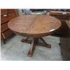 Image 1 : LH Imports Round Dining Table with Leaf