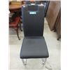 Image 1 : Contemporary Dining Chair with Chromed Legs