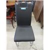 Image 1 : Contemporary Dining Chair with Chromed Legs