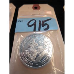 2017 One Troy Ounce .999 Fine Silver Ampex Round