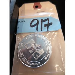 One Troy Ounce .999 Fine Silver RMC Round