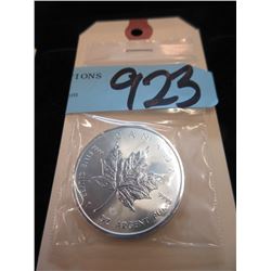 1 Ounce .9999 Fine Silver Canadian 2017 Coin