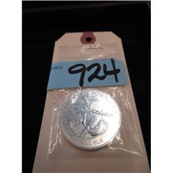 1 Ounce .9999 Fine Silver Canadian 2012 Coin