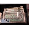 Image 1 : Four 1967 Canadian Centennial $1 Bills - GP Issue