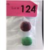 Image 1 : 45 CTW Ruby & Emerald Loose Gemstones