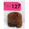 Image 1 : Translucent Jade Foo Dog Pendant/Amulet