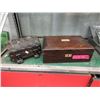 Image 1 : 2 Wood Keepsake Boxes - One Lined in Metal