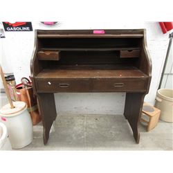 Pine Roll Top Desk ca1960