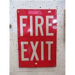 Metal Fire Exit Sign ca1950