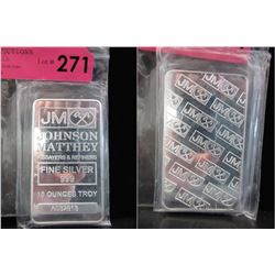 10 Oz. Johnson Matthey .999 Silver Bar