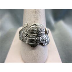 Custom-Made Sterling Silver Diana & Charles Ring