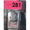 Image 1 : 1 Oz. Sunshine Minting .999 Silver Bar