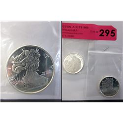 2 x 1/2 Oz. Golden State Mint .999 Silver Rounds