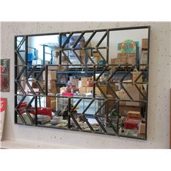 Large Metal Framed Wall Mirror